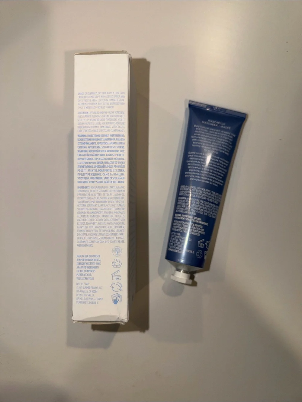Summer Fridays Jet Lag Mask 2.25 oz Hydrating Face Mask